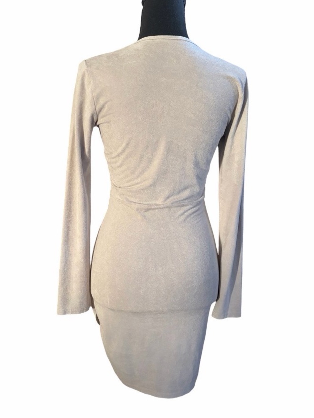 Room Service Velvet Ruched Dress 🩶🤍 - Picture 4 of 6